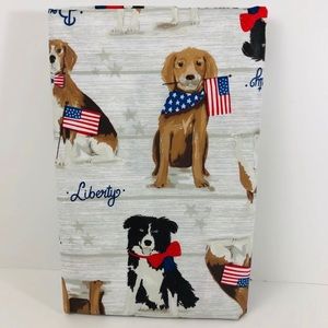 Patriotic Dogs‎ Vinyl Tablecloth Americana July 4th
